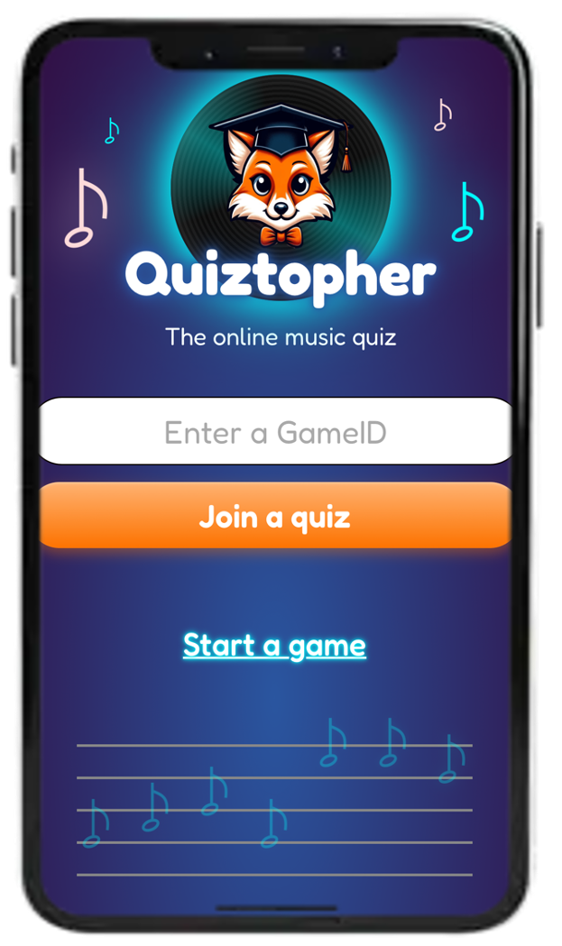 Joining a Quiztopher music quiz