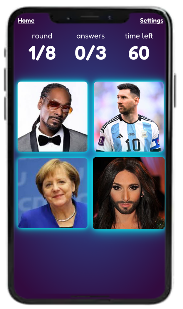 A live Quiztopher music quiz question